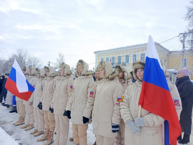 Митинг, посвященный Дню защитника Отечества.